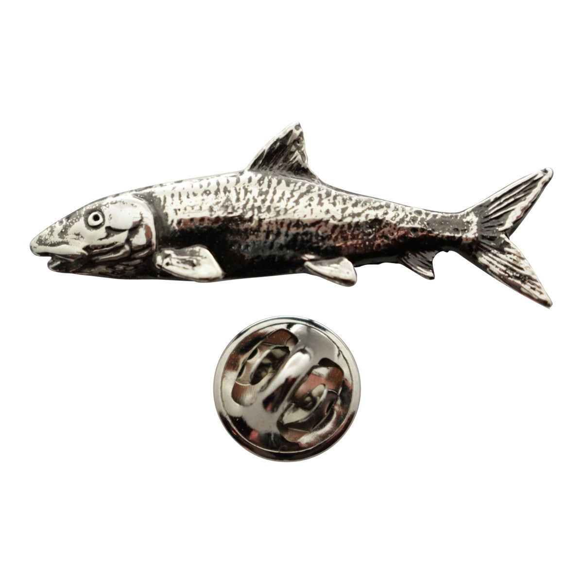 Bonefish Pin ~ Antiqued Pewter ~ Lapel Pin ~ Sarah's Treats & Treasures
